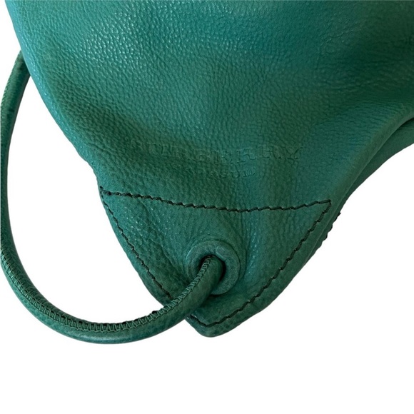Burberry Nappa Leather Bottle Green Little Duffle Men's Drawstring Backpack Bag - Picture 11 of 16